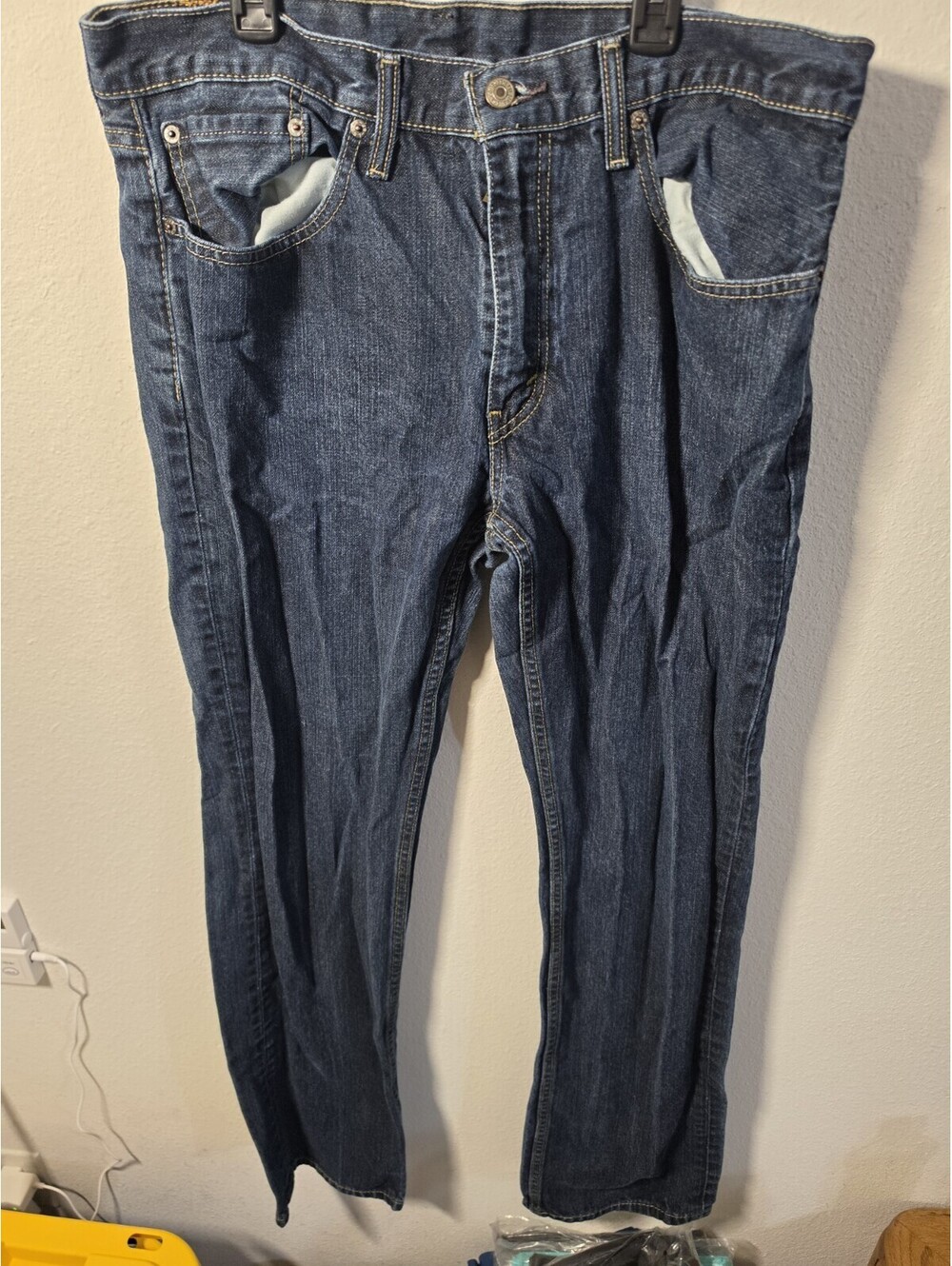 Levis 559 Mens Relaxed Straight Leg Jeans Blue Medium Wash Denim W34 L36